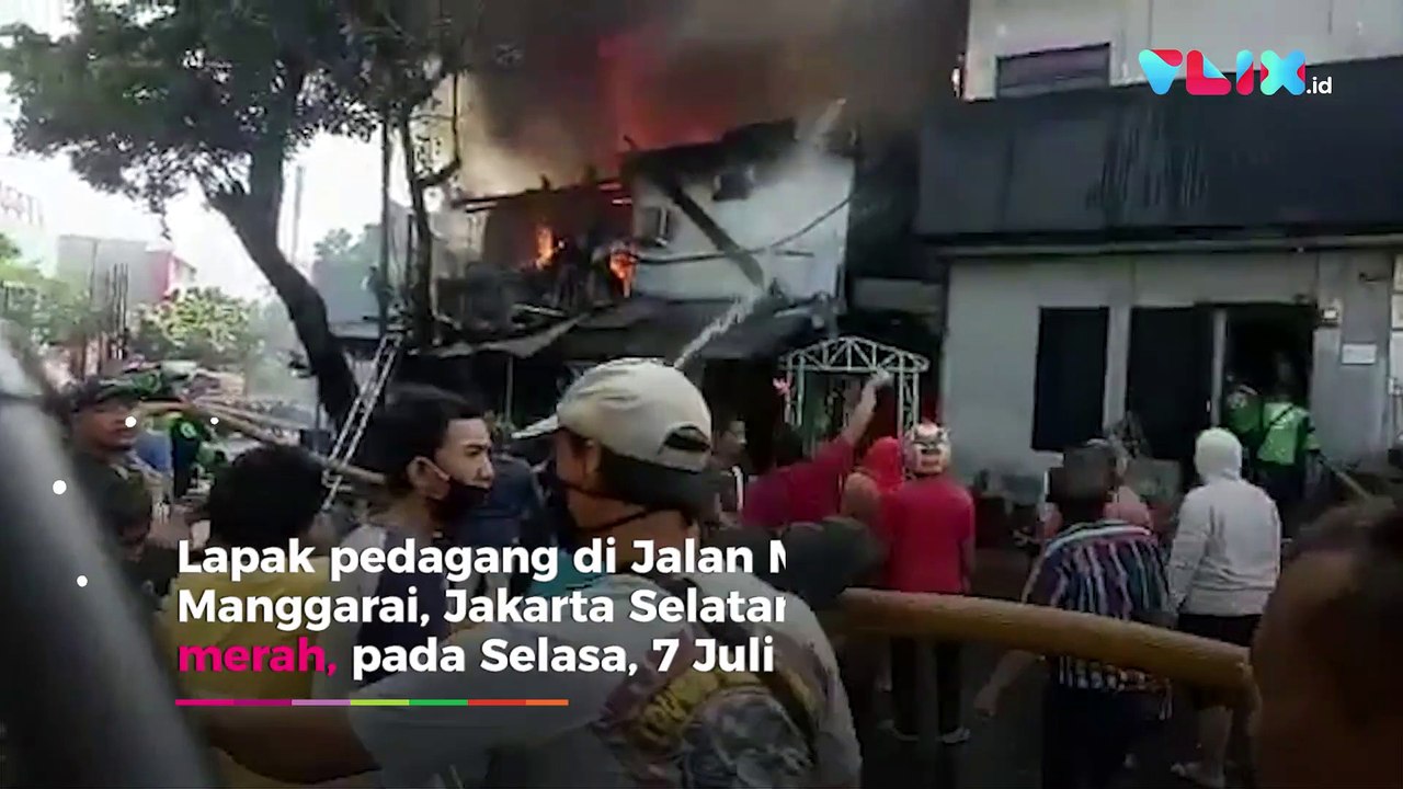 Kebakaran di Manggarai, 13 Mobil Damkar Dikerahkan