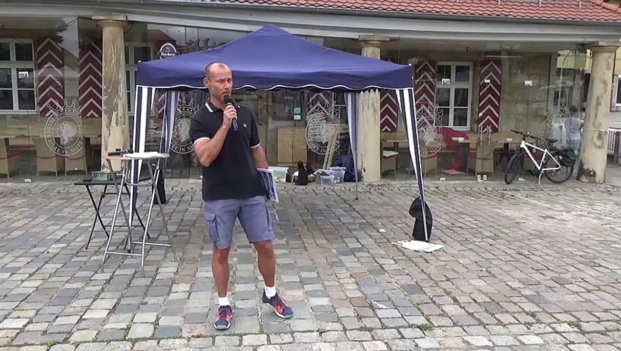 Persönliche Sichtweise zur Coronapolitik - Thomas auf der Mahnwache in Forchheim am 30.06.2020