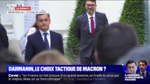 Gérald Darmanin est arrivé au ministère de l'Intérieur pour la passation de pouvoirs