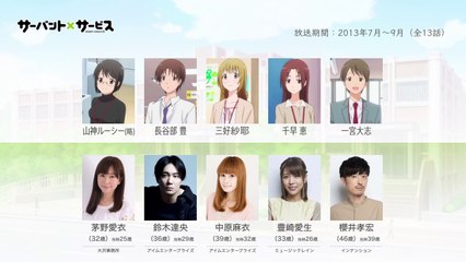 サーバント×サービスの声優さんたちは、こんな顔！