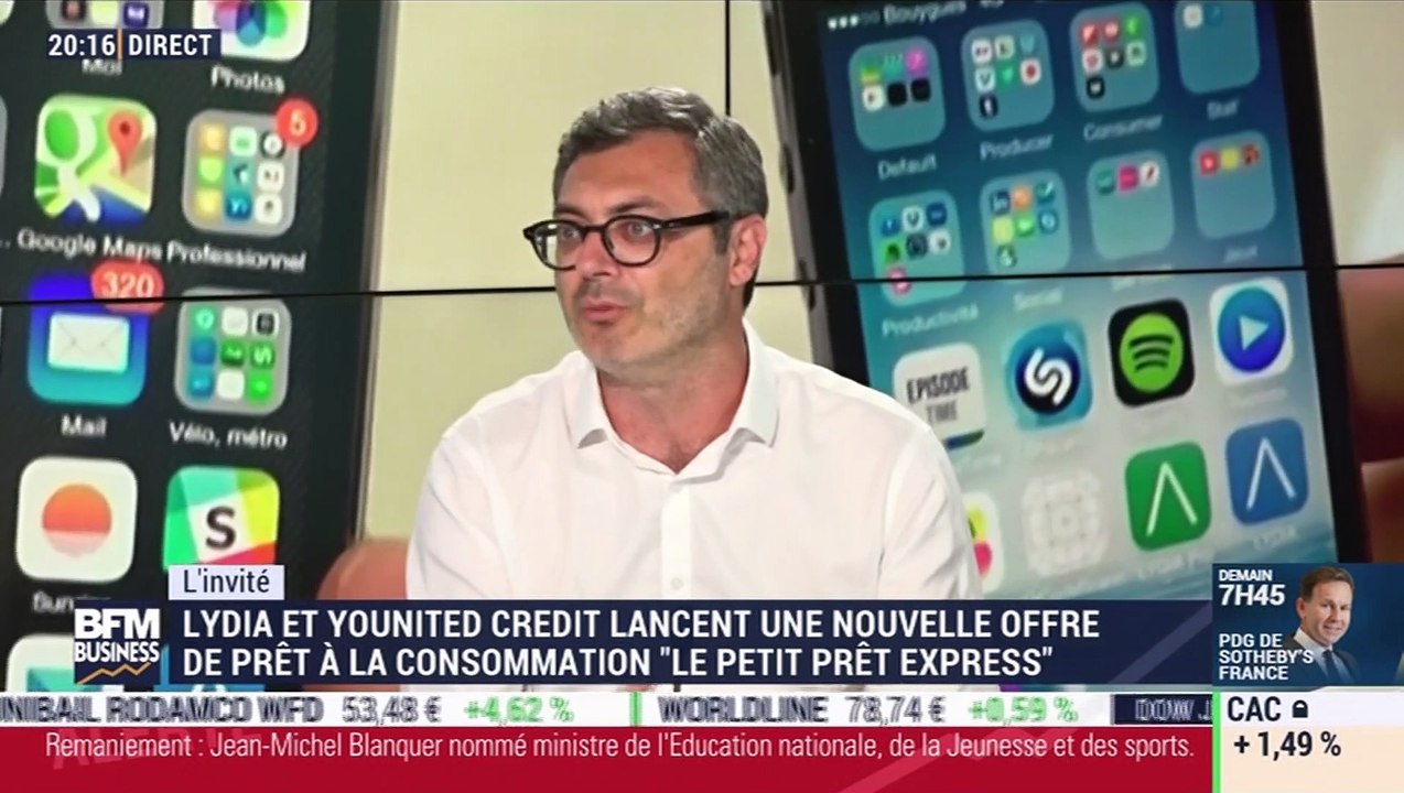 Cyril Chiche (Lydia) : Lydia et Younited Credit lancent une nouvelle offre de prêt à la consommation "Le Petit Prêt Express" - 06/07