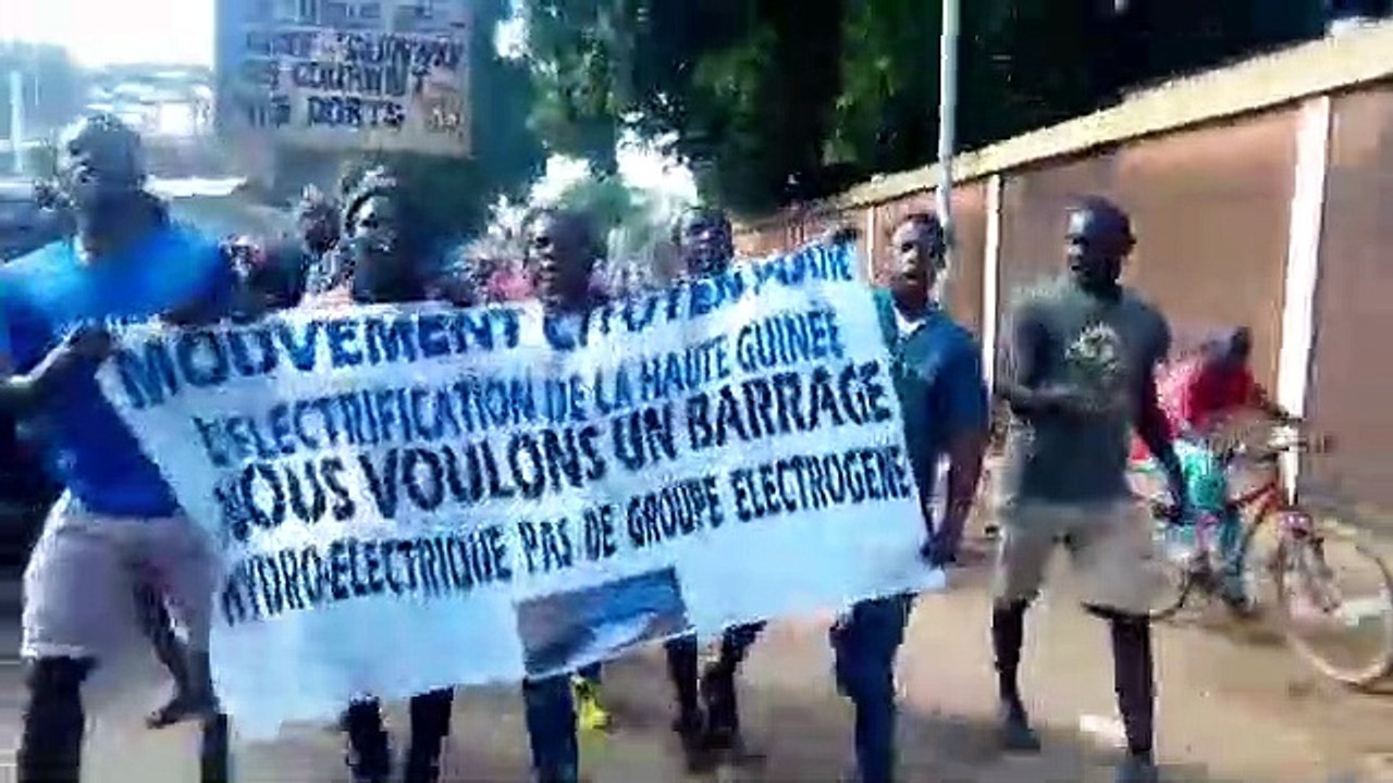 Manifestation à Kankan