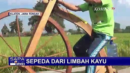 Download Video: Unik! Sepeda dari Limbah Kayu, Seperti Apa?