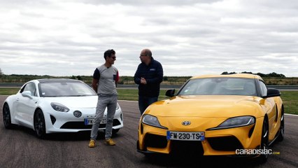 Les essais de Soheil Ayari – Alpine A110S VS Toyota Supra