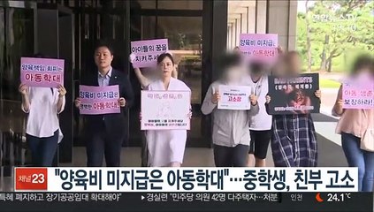 "양육비 미지급은 아동학대"…중학생 아들 친부 고소