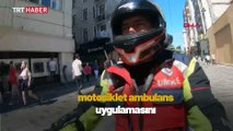 İstanbul'da motosiklet ambulanslar göreve başladı