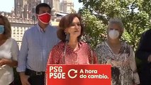 Carmen Calvo saca a pasear de nuevo a Franco cuando su jefe Sánchez se ausentó del funeral a las víctimas del coronavirus