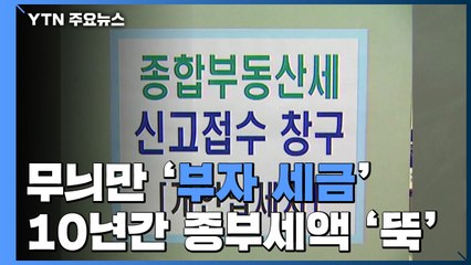 무늬만 '부자 세금' 종부세..."10년간 종부세액 절반으로 뚝" / YTN
