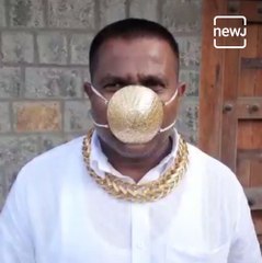 Pune : Man Wearing Gold Mask Goes Viral On Social Media