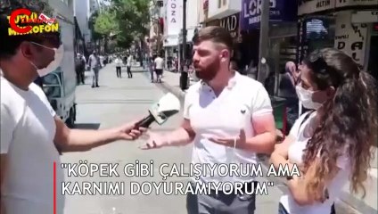 "Köpek gibi çalışıyorum" diyen genç sosyal medyanın gündemine oturdu