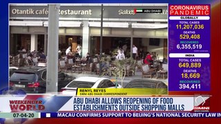 Abu Dhabi allows reopening of food establishments outside shopping malls