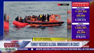 Turkey rescues illegal immigrants in Aegean Coast