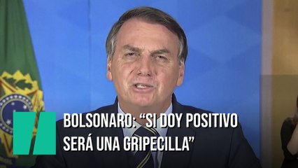 Bolsonaro, sobre el coronavirus: "como mucho sería una gripecilla"
