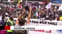 Többeket letartóztattak a rendőri erőszak elleni tüntetésen Kenyában
