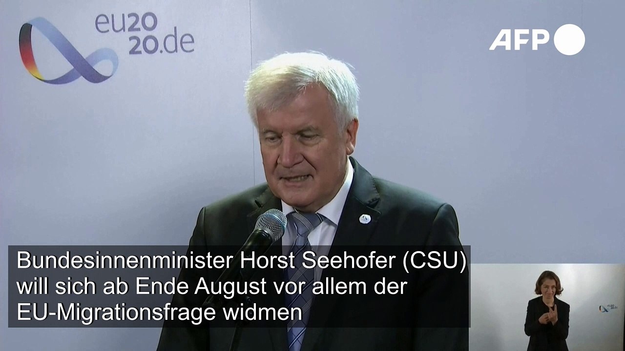 Seehofer will sich ab Ende August vor allem der EU-Migrationsfrage widmen
