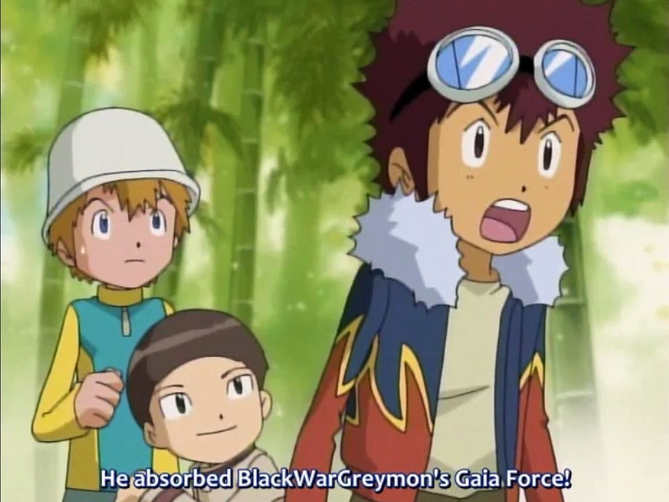 digimon adventure 02 - blackwargreymon vs paildramon and silphymon and Shakkoumon