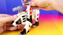 Imaginext White Ranger & Tigerzord Rescue The Power Rangers From Rita Repulsa Goldar