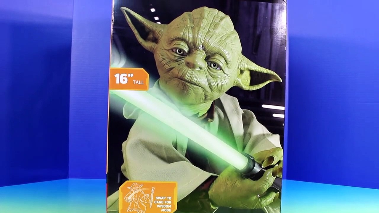 Disney Star Wars Legendary Master Jedi Yoda Interactive Figure With Lightsaber And Gimer Stick