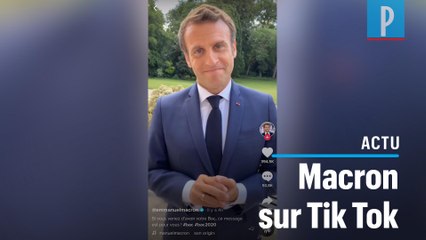 Macron inaugure son compte Tik Tok en s’adressant aux bacheliers