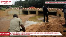 Tournée du Préfet d’Abidjan sur les sites inondés et à risque à Bingerville et Cocody