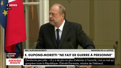 Remaniement : Éric Dupond-Moretti ne fait «de guerre à personne»