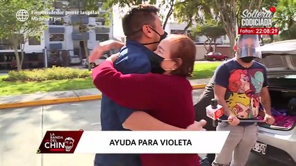 Download Video: La Banda del Chino: Violeta Ferreyros tuvó conmovedor encuentro con Aldo Miyashiro