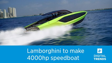 Lamborghini is building a 4,000 horsepower 'pocket yacht.'