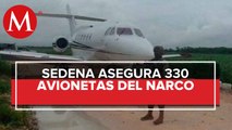 Incauta Sedena 330 aeronaves utilizadas para trasiego de droga