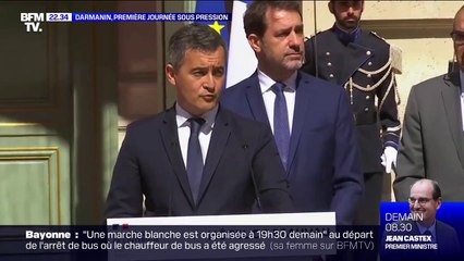 Darmanin, première journée sous pression