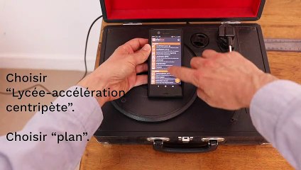 Activité expérimentale avec un smartphone - Accélération centripète