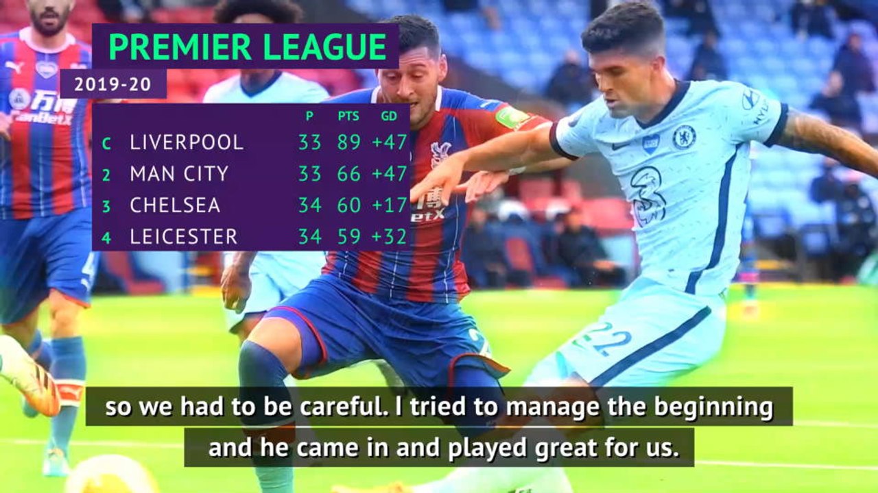 Lampard praises 'fantastic' Pulisic after he scores again for Chelsea