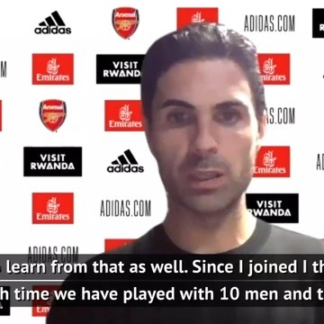 Arsenal have to learn after another red card - Arteta