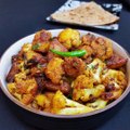 Aloo Gobi Fry - Dhaba Style - Ajmer Recipe - Ajmer Rasoi Khazaana