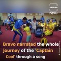 Cricketer Dwayne Bravo dedicates a song to birthday boy MS Dhoni