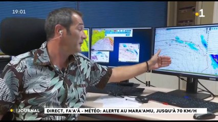 Météo :  Alerte au Mara'amu jusqu'à 70 km/h
