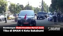 Rombongan Wapres Ma'ruf Amin Tiba di SMAN 4 Kota Sukabumi