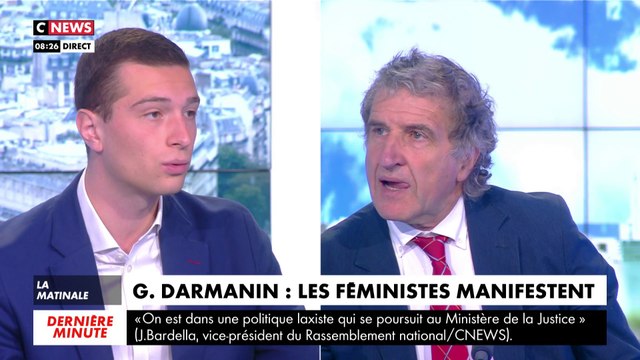 Jordan Bardella : « A partir du moment où Gérald Darmanin n'est pas condamné, il n'a pas lieu de cesser ses activités »