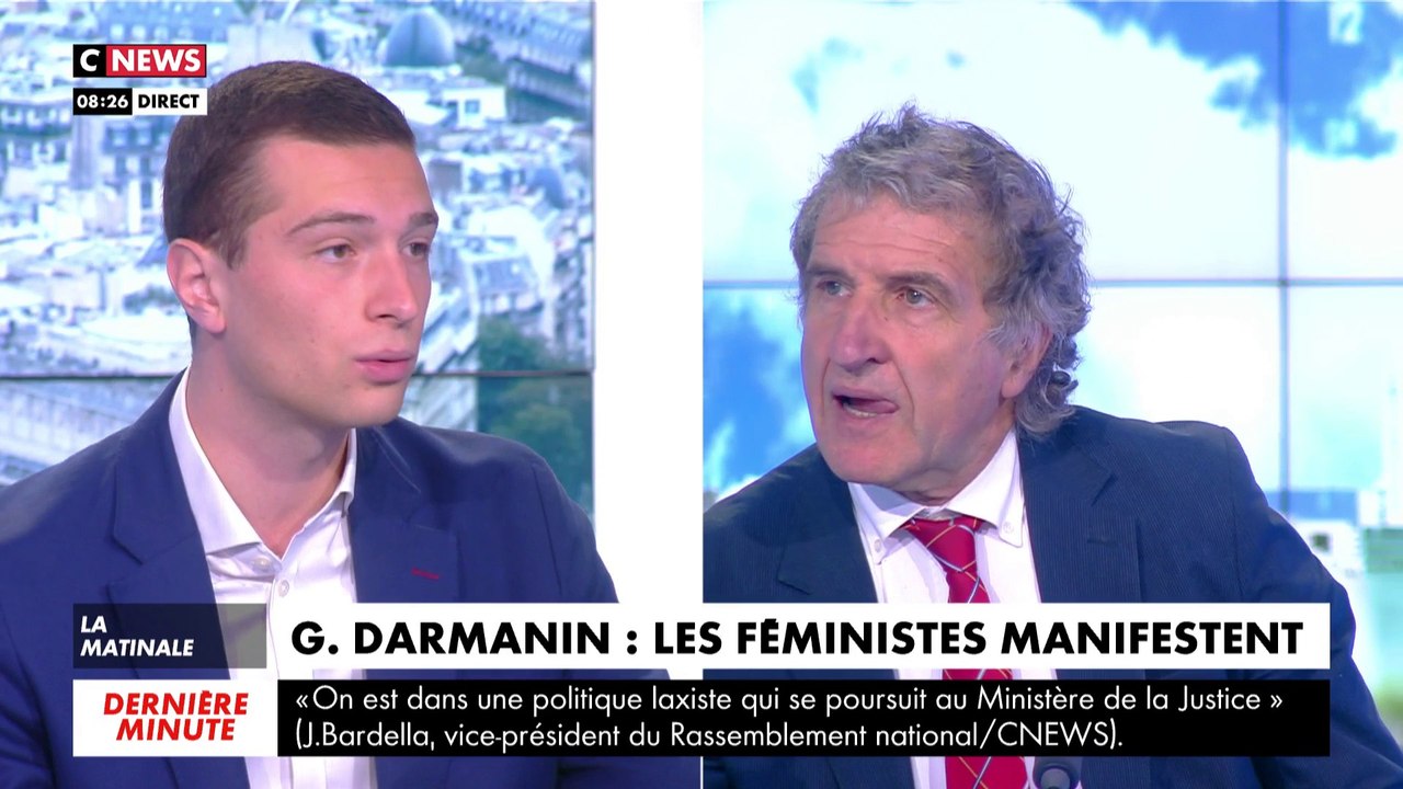 Jordan Bardella : « A partir du moment où Gérald Darmanin n'est pas condamné, il n'a pas lieu de cesser ses activités »