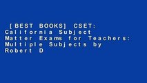 [BEST BOOKS] CSET: California Subject Matter Exams for Teachers: Multiple