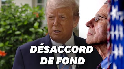 Covid-19: Trump "pas d'accord" avec l'analyse du Dr. Fauci