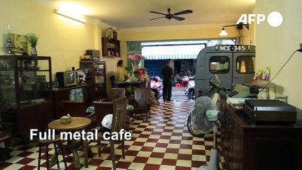 Saigon cafe hides wartime weapons bunker
