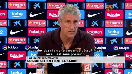 Quique Setien tient la barre du Barça