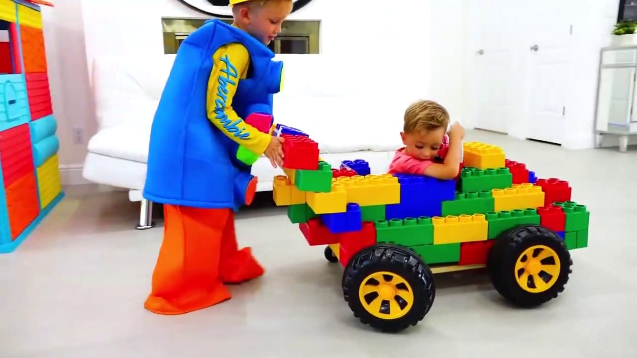 Vlad and Nikita play with Toy Cars - Collection video for kids