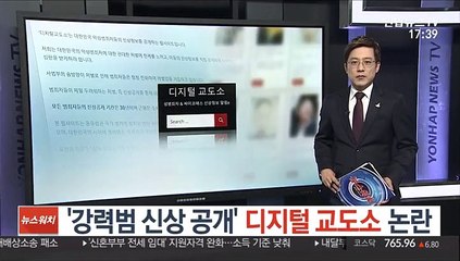 '강력범 신상 공개' 디지털 교도소 논란
