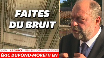 À Fresnes, l'accueil très enthousiaste des détenus au passage d'Éric Dupond-Moretti