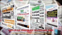 REVUE DE PRESSE CAMEROUNAISE DU 08 JUILLET 2020