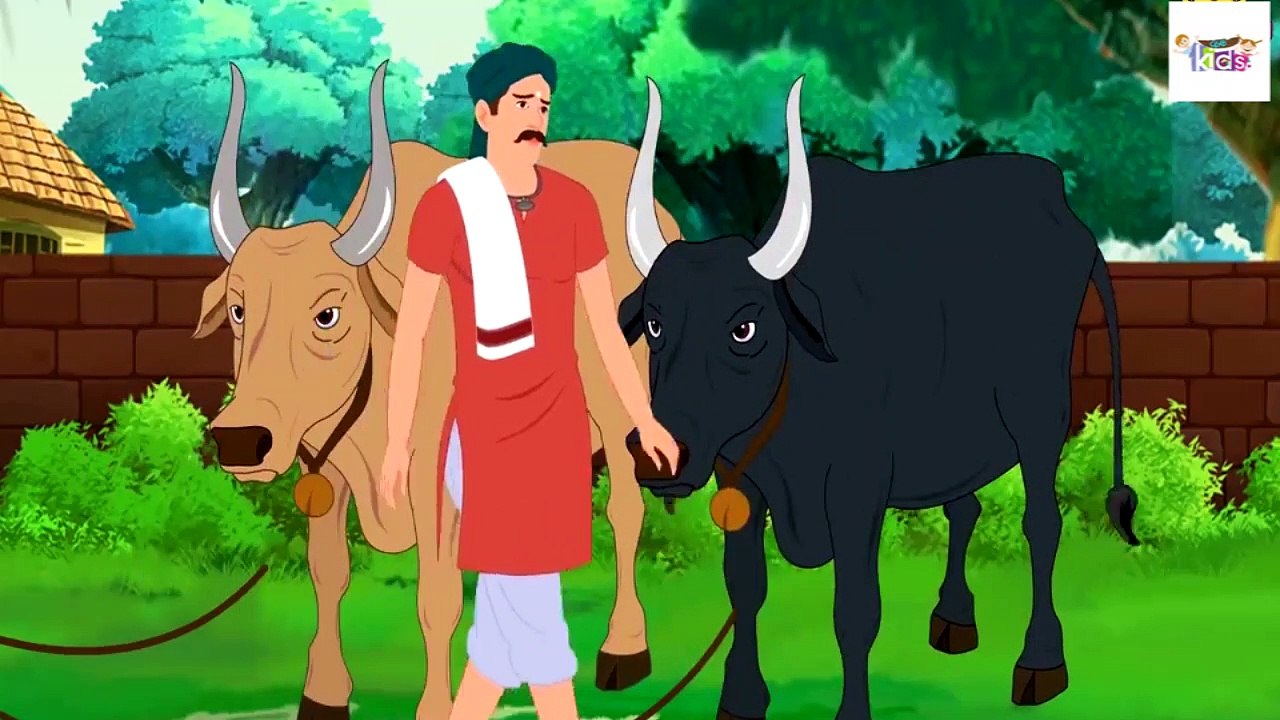 Enjoy watching the cartoon story of how two cows save the life of their owner from robbers