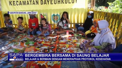 Saung di Pinggir Sungai Citarum Jadi Tempat Bermain dan Belajar Bersama