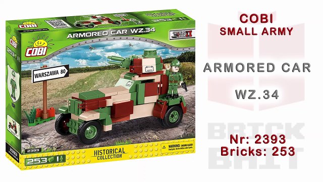 [COBI] Armored Car WZ.34 - Speedbuild (WWII Series No. 2393)