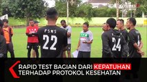 Pelatih PSMS Medan Philep Hansen Dirapid Test